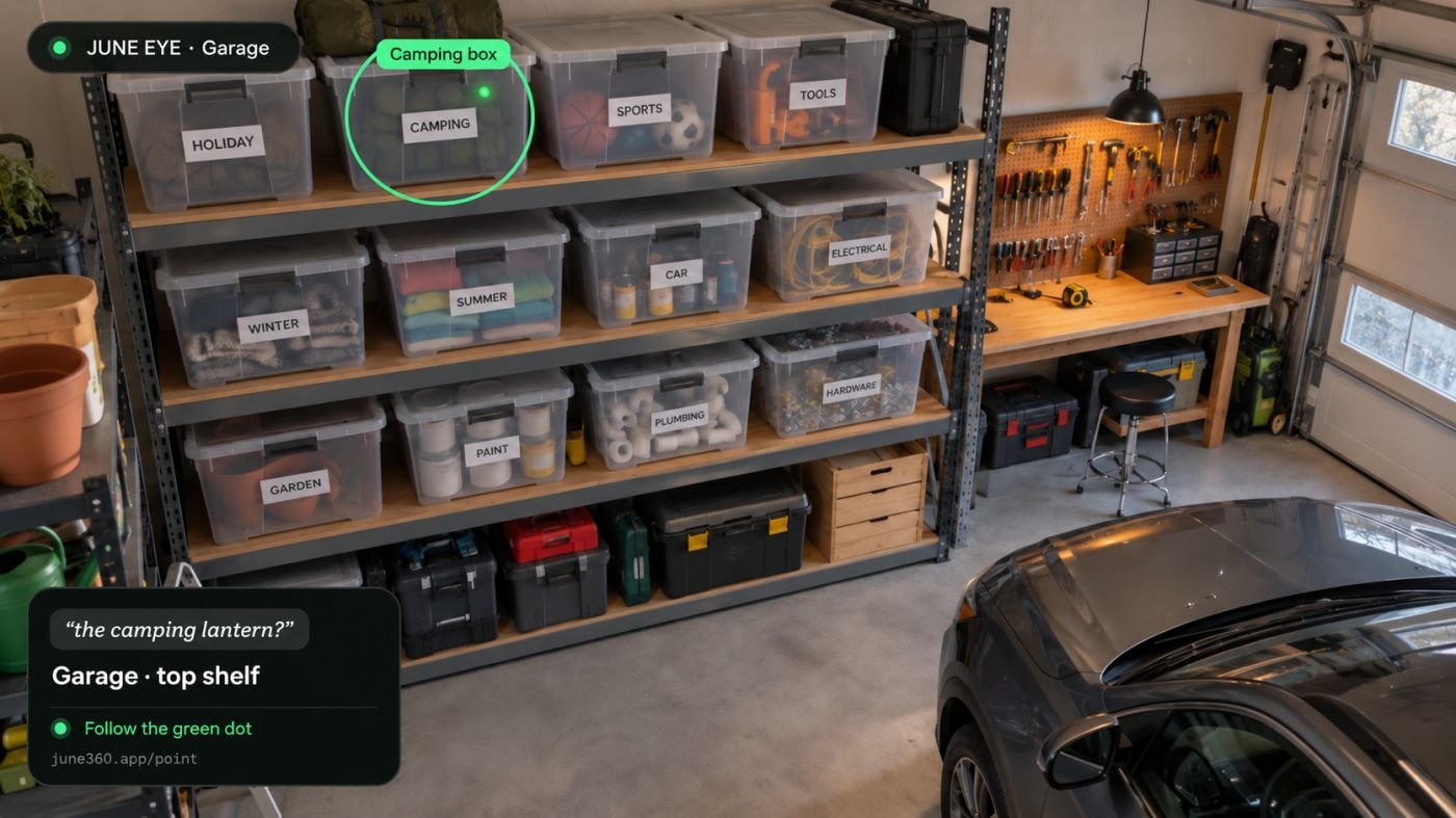 Garage: camping box